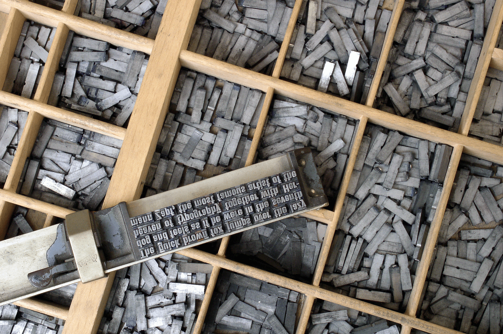 Cast Metal Movable Type Printing
